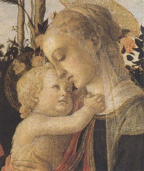 Sandro Botticelli Madonna of the Rose Garden or Madonna and Child with St John the Baptist